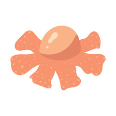 Squid isolated with cartoon style  