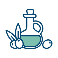 olive oil icon vector design template in white background