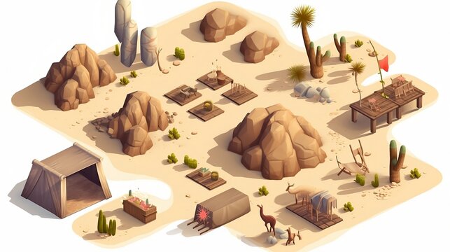 isometric desert