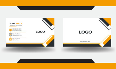 Luxury creative corporate business card template,simple clean portrait vector design