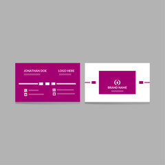 Modern elegant business card design.