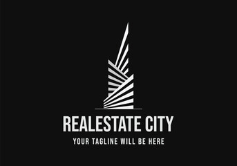 Real estate logo construction logo construction logo tower logo skyline logo tower logo high rise building logo high rise tower logo © Artphic