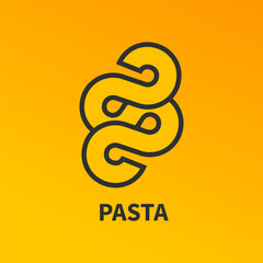 Pasta logo, italian food, element for menu