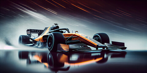 F1 race car concept, Generative AI