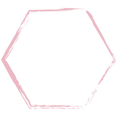 Obraz premium Polygon Brush Stroke Frame