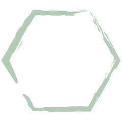 Obraz premium Polygon Brush Stroke Frame