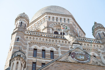 The Bombay Municipal Corporation (BMC) building is located in Mumbai, India, and is the headquarters of the municipal corporation responsible for governing the city. 