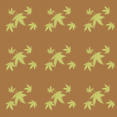 Abstract cannabis leaf design background image.