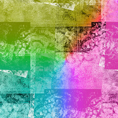 Obraz premium Abstract halftone grunge texture background image.