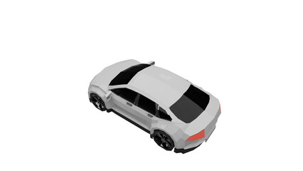 3d rendered illustration of a car