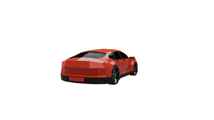 3d rendered illustration of a car