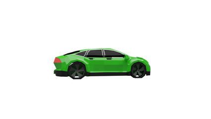 3d rendered illustration of a car