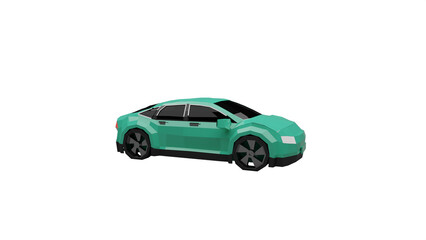 3d rendered illustration of a car