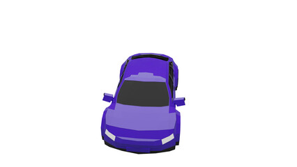 3d rendered illustration of a car