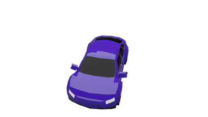 3d rendered illustration of a car
