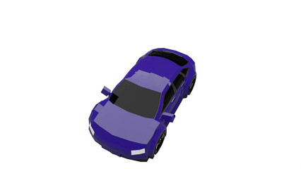 3d rendered illustration of a car