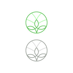 Natural Eco Fresh Farm Food Sign, Symbol, Logo isolated on White