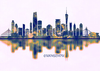 Fototapeta na wymiar Guangzhou Skyline