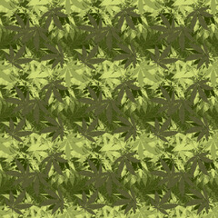 Abstract cannabis leaf design background image.