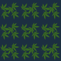 Abstract cannabis leaf design background image.