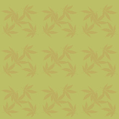 Abstract cannabis leaf design background image.