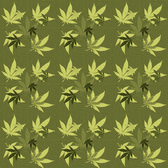 Abstract cannabis leaf design background image.