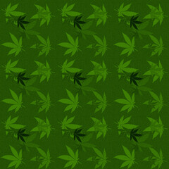 Abstract cannabis leaf design background image.