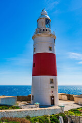 Fototapeta na wymiar Europa Point Lighthouse in Gibraltar, UK