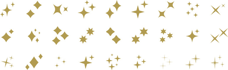 Stars set icons.Shine icons. Christmas vector symbols isolated.Sparkle star icons.