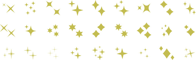 Stars set icons.Shine icons. Christmas vector symbols isolated.Sparkle star icons.