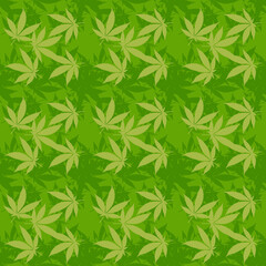 Obraz premium Abstract cannabis leaf design background image.