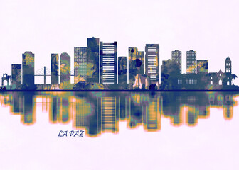 Fototapeta premium La Paz Skyline