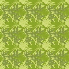 Abstract cannabis leaf design background image.