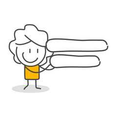 Stick figures. Alphabet. Isolated on white background. Hand drawn Doodle Line Art Cartoon Design character.