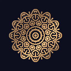 Luxury golden pattern mandala design Background