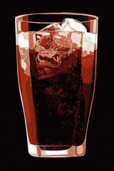 Glass of cola.