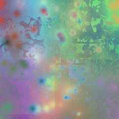 Abstract iridescent glitch art texture background image.