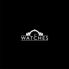 Wrist watch icon isolated on dark background