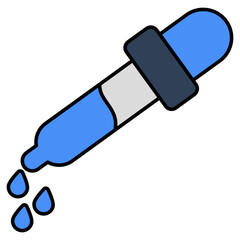 A unique design icon of dropper