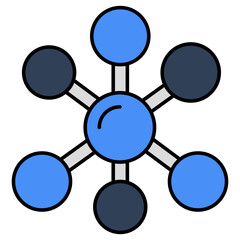 Modern design icon of topology 