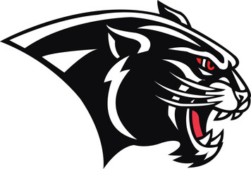 Black Panther leopard Head Logo Vector Template Illustration Design. Mascot Transparent Black Panther leopard Logo design Black Panther leopard sport logo