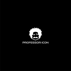 Professor icon isolated on dark background