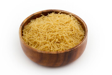 Vermicelli small pasta. Traditional food.