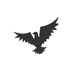 Free vector flying bird logo style