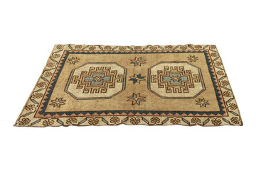 hand-woven, decorative wool Turkish rug