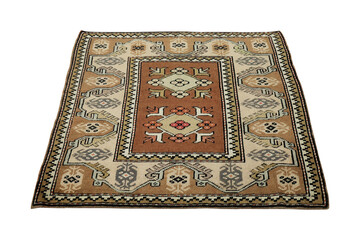 hand-woven, decorative wool Turkish carpet