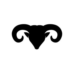 Fototapeta premium goat head vector logo