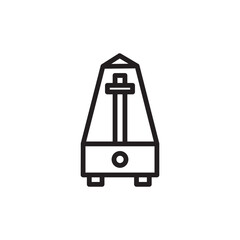 Metronome Beat Music Outline Icon