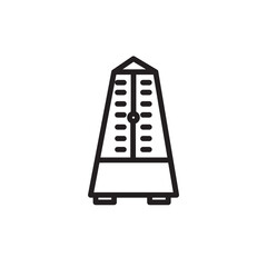 Metronome Beat Music Outline Icon