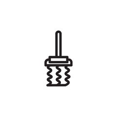 Mop Fabric Clean Outline Icon